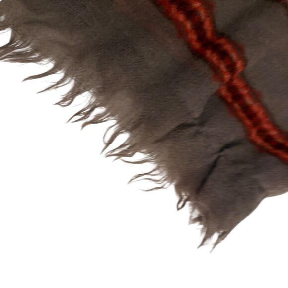 Eddie Bauer Scarf Women's One Size Fringe 100% Wool Large Blanket Striped - Picture 3 of 8